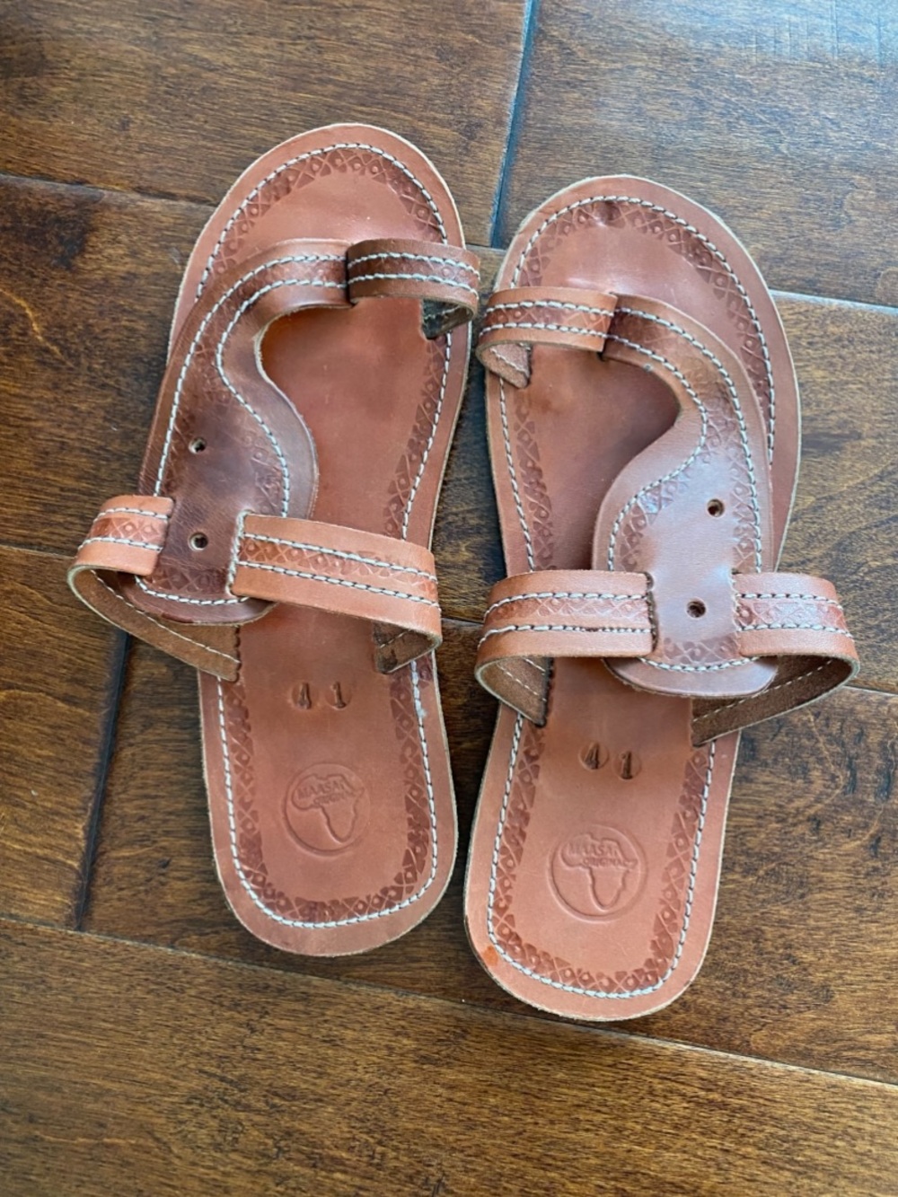Authentic Handmade Maasai Leather Sandals African Slide Shoes  EU41 (US M8/W10)